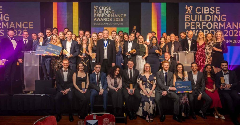 Image shows winners at the CIBSE Building Performance Awards