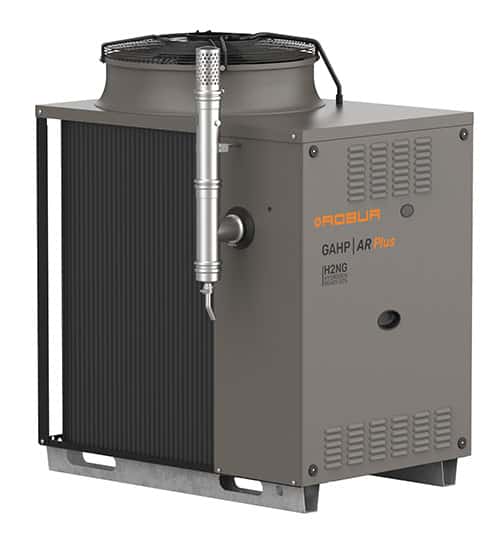 Gas absorption heat pump for eco-friendly heating and cooling systems.