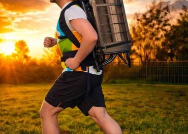 Wall mount marathon challenge for autism awareness