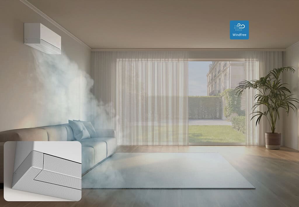 Image shows Samsung's new residential air conditioner