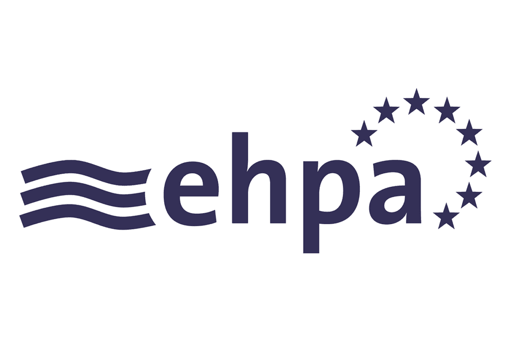 EHPA logo with European stars, representing heat pump industry in Europe.