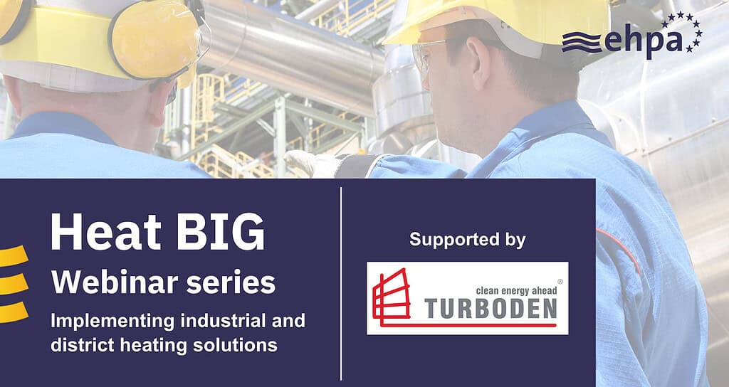 High-efficiency industrial heat pump at a manufacturing plant for sustainable heating solutions.