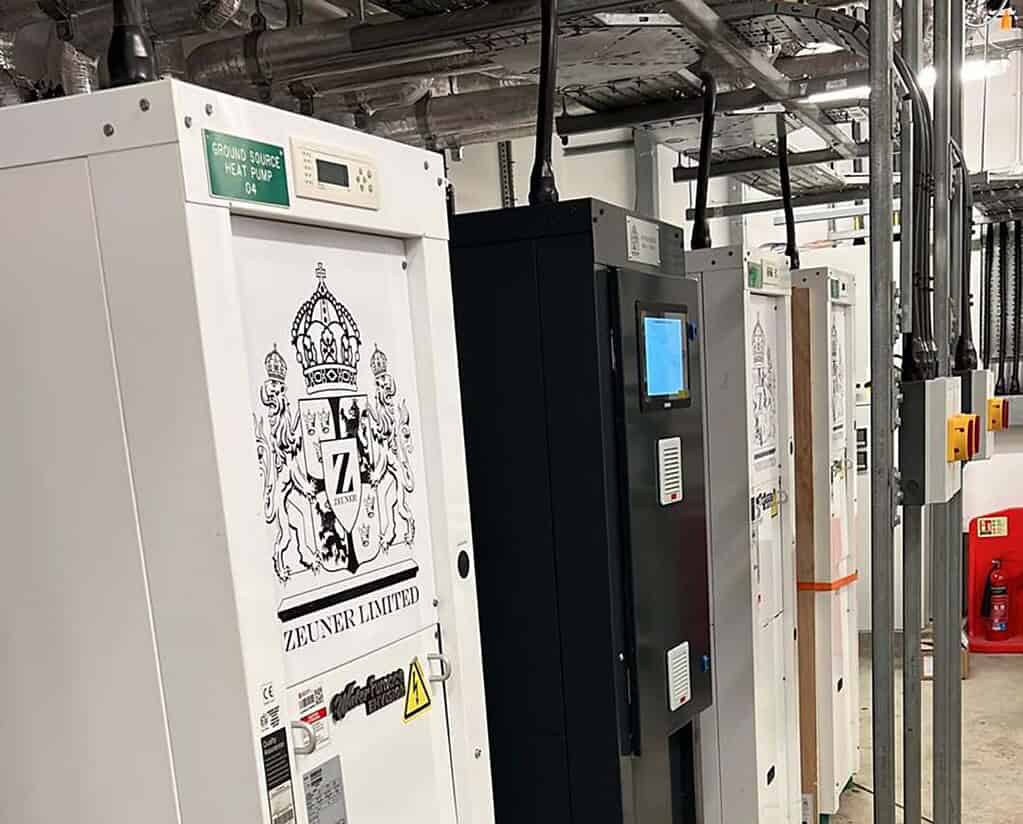 High-efficiency ground source heat pump system for sustainable heating solutions.
