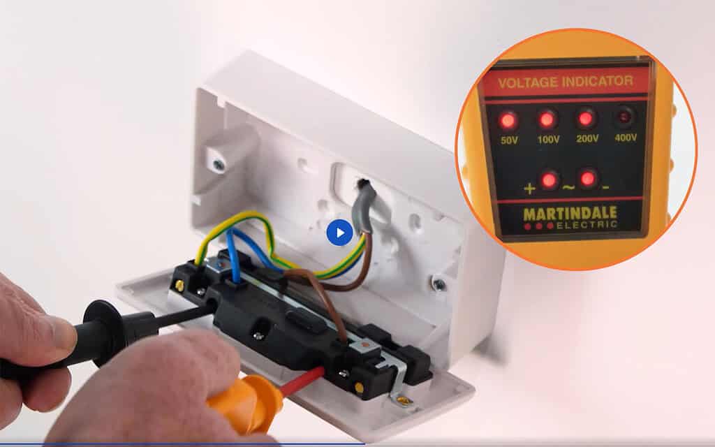 Electrical testing of a voltage indicator device for safe isolation procedures.