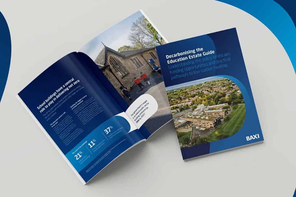 Open educational guide on decarbonising schools with heat pumps by Baxi.