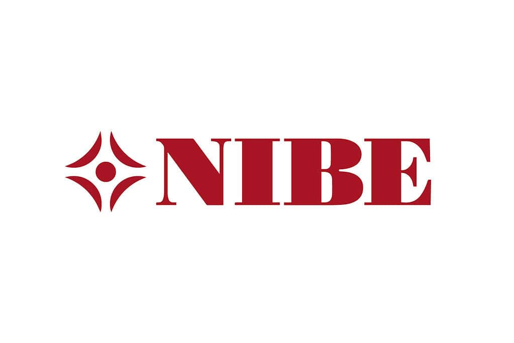 NIBE logo representing heat pump industry growth in Europe.
