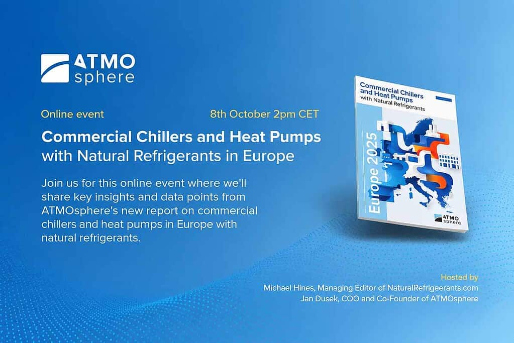 European natural refrigerant heat pump market insights from ATMOsphere event.