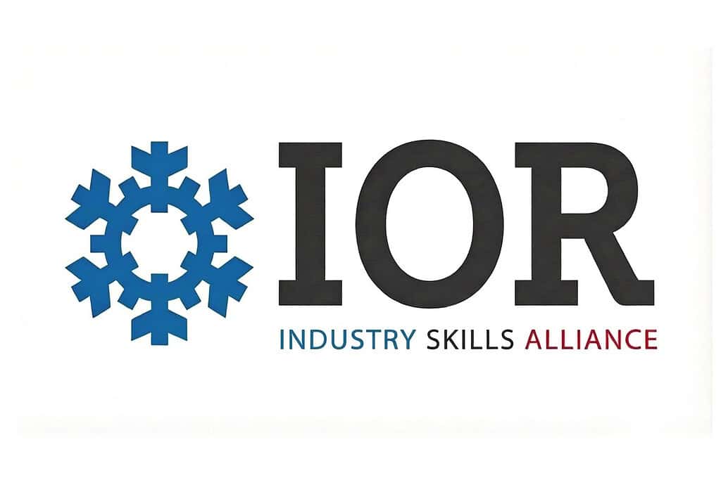 IOR Industry Skills Alliance logo with snowflake design and text.